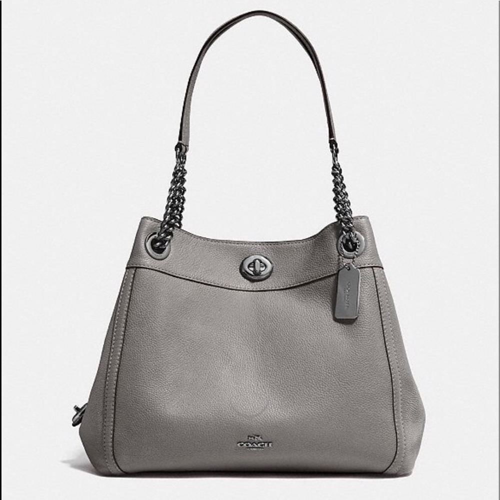 Coach Edie Turnlock Shoulder Bag